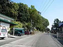 Burgos town center along Naguilian Road