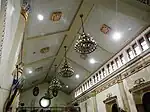 Wooden ceiling, the choir loft, and the clerestory