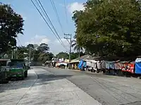 Fruit and souvenir stalls along Naguilian Road