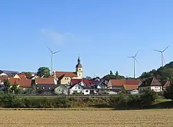 Gädheim seen from the south