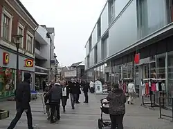 Main pedestrian street of Thisted.