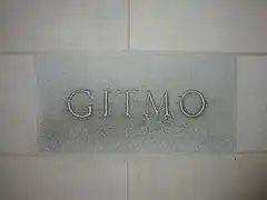 GITMO stone inscribed in 1964 as a gift to the cathedral from those at Guantanamo Bay Naval Base