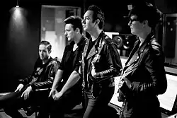 Glasvegas: June 2013; From left to right: Paul Donoghue, Rab Allan, James Allan & Jonna Löfgren