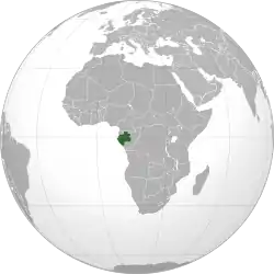 Location of Gabon