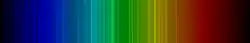 Color lines in a spectral range