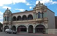 The Gaiety Theatre, Zeehan, constructed in 1898. Screened The Story of the Kelly Gang, considered the world's first feature length film, on its original run in 1907.