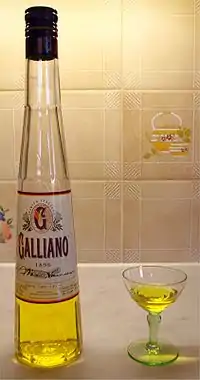 Galliano liqueur from Livorno