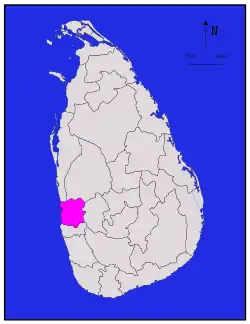 Location within Sri Lanka