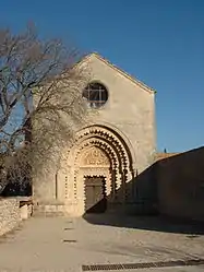 The 12th century church of Our Lady, in Ganagobie