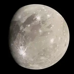 Ganymede, taken by the JunoCam instrument during Juno's flyby on 7 June 2021