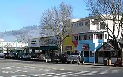 Downtown Garberville has a retail district.