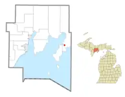 Location within Delta County