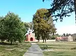 Gardens around monastery