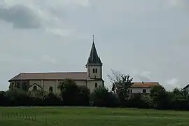 The church of Saint-Félix, in Garris