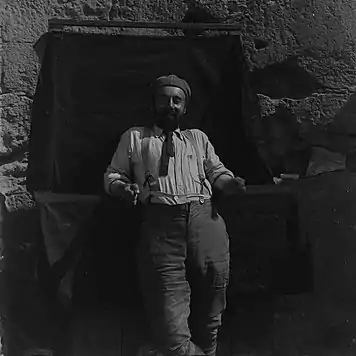 John Garstang on site at Beni Hassan