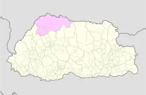 Gasa District is located in Gasa District