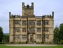 Gawthorpe hall, Padiham seen from the south east