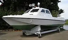 A Grenztruppen river patrol boat