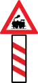 Level crossing without barrier in approx. 240m