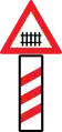 Level crossing with barrier in approx. 240m