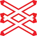 6d: Andreaskreuz (sideward)