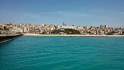 Gela town from the pier