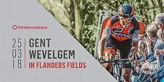 Event poster with previous winner Greg van Avermaet