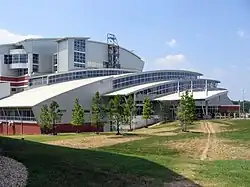 The front of Georgia Tech Campus Recreation Center.