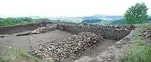 Gergovia fortification wall remains, France