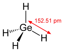 Structural formula of germane