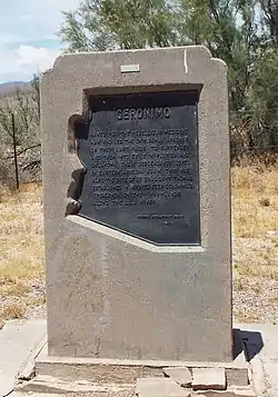 Historic Geronimo town marker