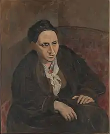 Pablo Picasso, 1905–06, Portrait of Gertrude Stein, oil on canvas, 100 x 81.3 cm Metropolitan Museum of Art, New York City