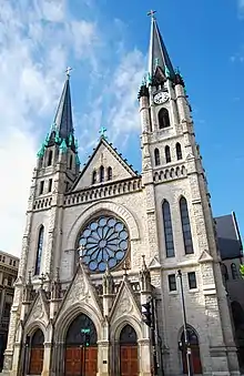 The Church of the Gesu in Milwaukee, Wisconsin, US, is the school church of Marquette University.