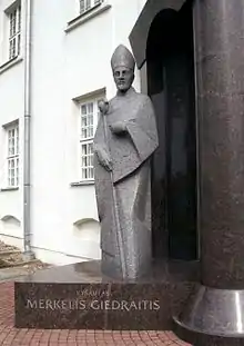 Merkelis Giedraitis Monument