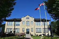 Gimli Public School Building, constructed in 1915, and now site of the RM of Gimli's offices.