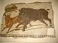 Mosaic of a Wild boar and dog. CE 3rd century