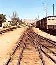 Triple gauge – 1067 mm (3 ft 6 in), 1435 mm (4 ft 8+1⁄2 in) and 1600 mm (5 ft 3 in) tracks at Gladstone (SA) in 1986