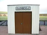 The 'Glenbogle' station sign at Broomhill station