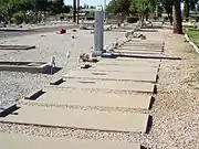 The graves of the victims of the 1959 Bus Accident.