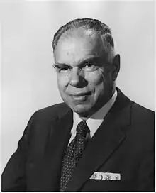 Elderly Seaborg in a suit