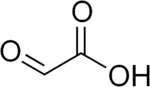 Skeletal formula of glyoxylic acid