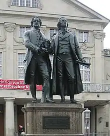 Goethe–Schiller Monument in Weimar.