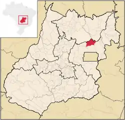 Location in Goiás  state