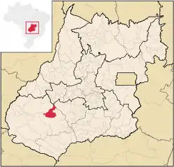 Location in Goiás  state