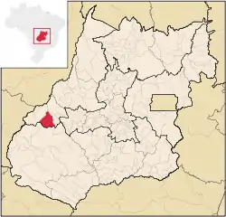 Location in Goiás  state