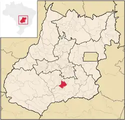 Location in Goiás  state