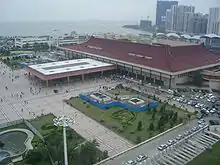 Gongbei Port on the mainland side of the Zhuhai–Macau border.