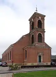 The church in Gonneville-la-Mallet