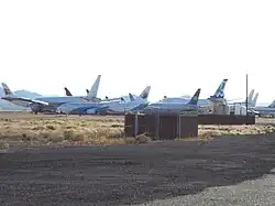 The Phoenix-Goodyear Airport "bone-yard" where planes that are no longer in use are kept