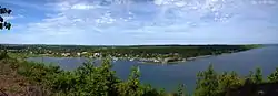 Panorama of Gore Bay and the North Channel.